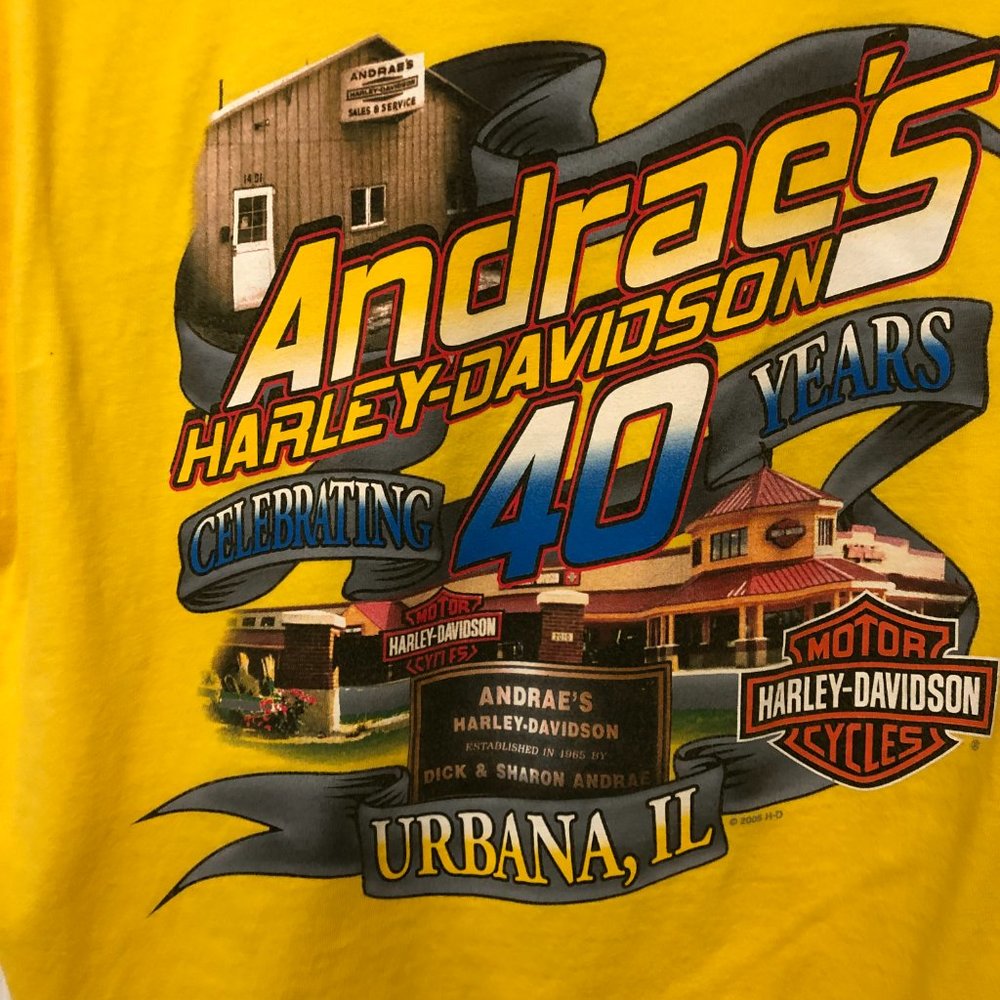 ANDREA'S HARLEY DAVIDSON 2XL tag's removed for comfort.